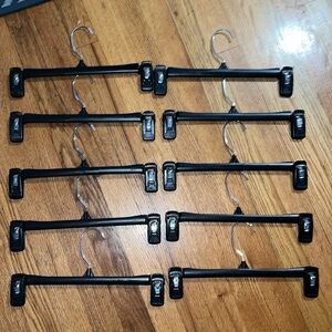 10 Black pant / skirt hangers